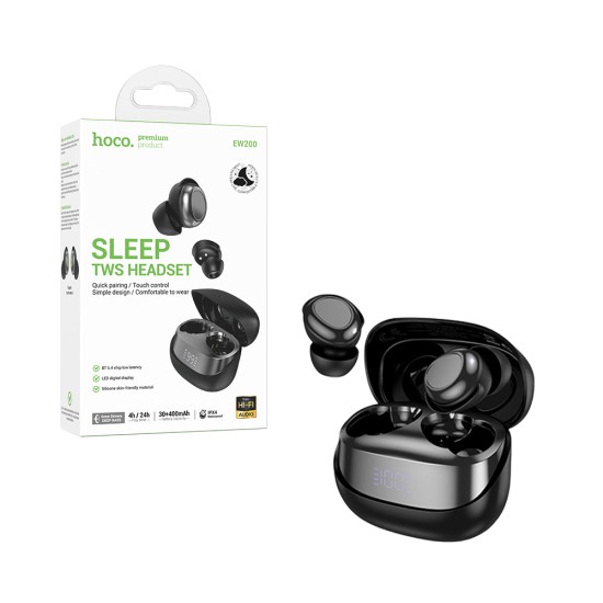 Hoco True Wireless Earbuds EW200 Elegant Black
